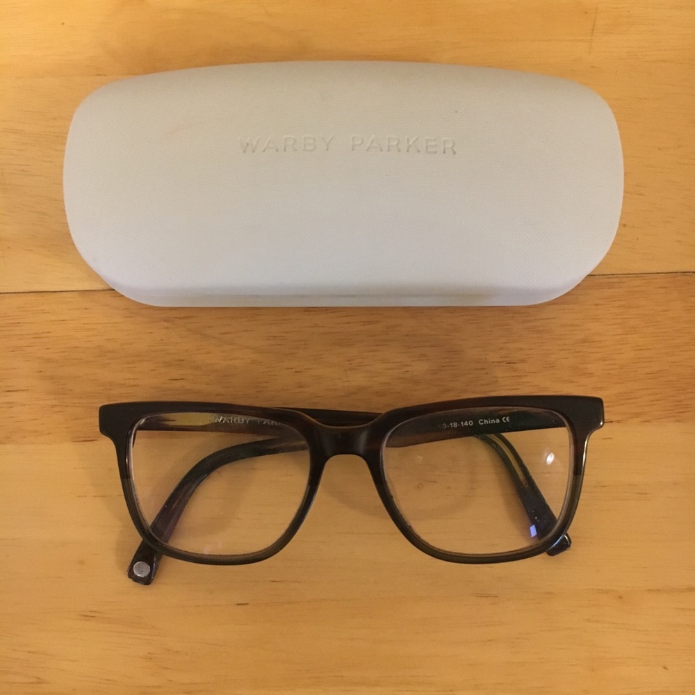 Warby Parker Chamberlain Frames, Saddle Sage